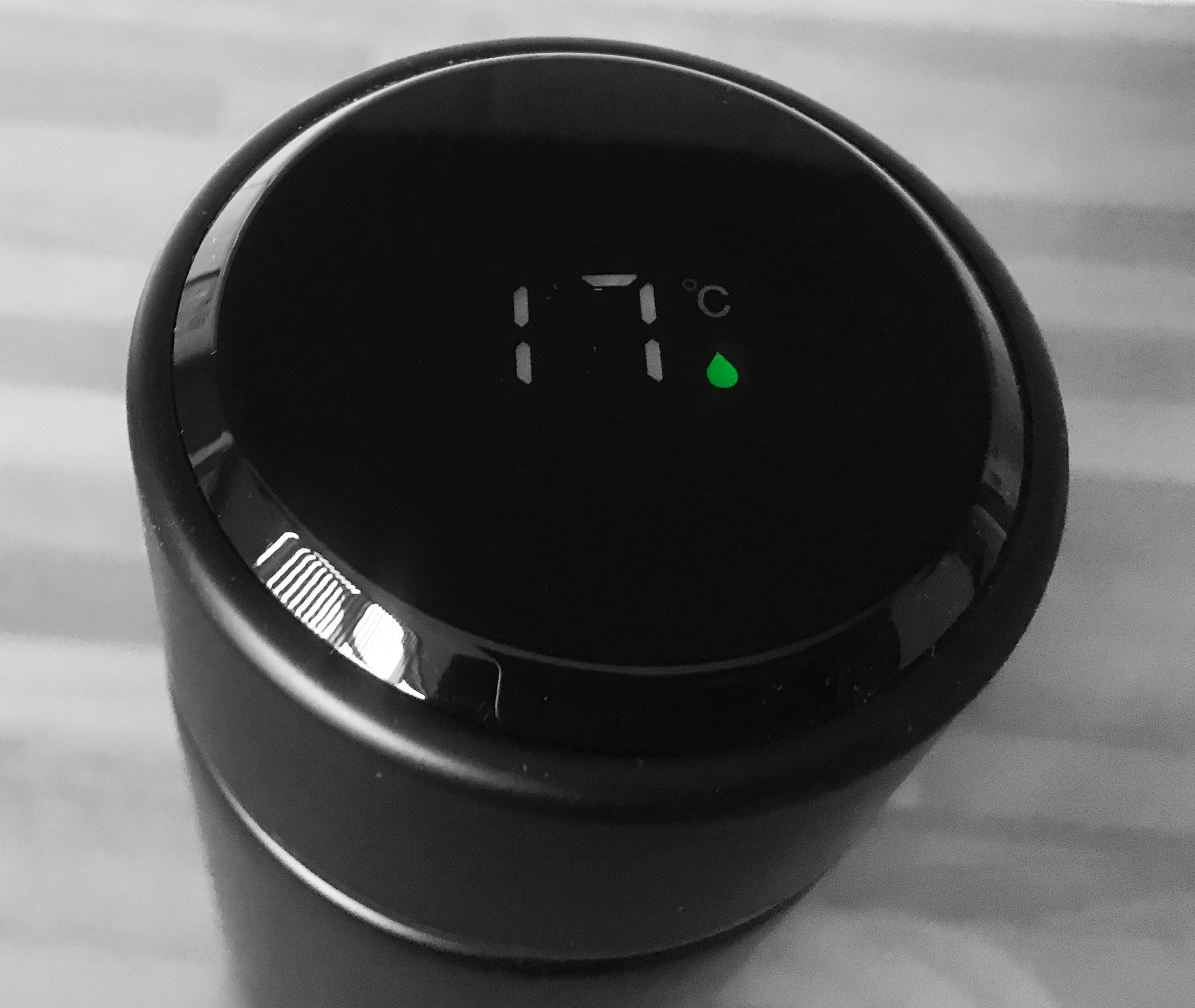 DIGITAL TRAVEL THERMAL MUG - SATIN BLACK