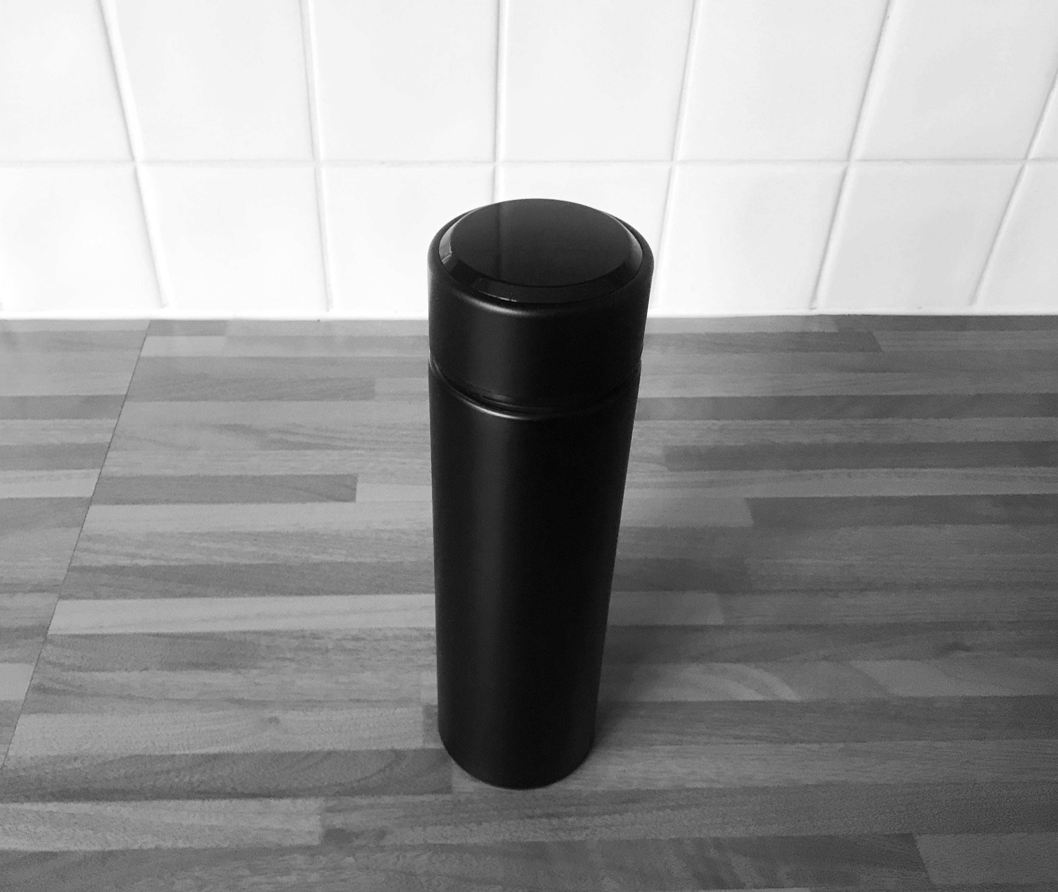 DIGITAL TRAVEL THERMAL MUG - SATIN BLACK